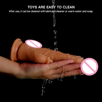 9 Inch Wireless Rotating & Thrusting Vibrating Dildo with Clit Licker
