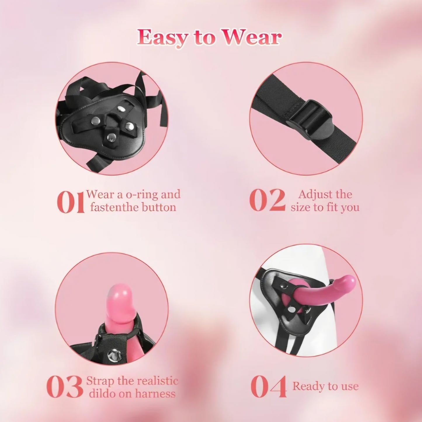 Strap On Dildo Sex Toys: Soft Adjustable Harness with 7 Inch Curved Liquid Silicone Dildo, Wearable Strapon Realistic Anal Dildos for Pegging Play, Adult Toys for Men Lesbian Couple Sex Toys SF