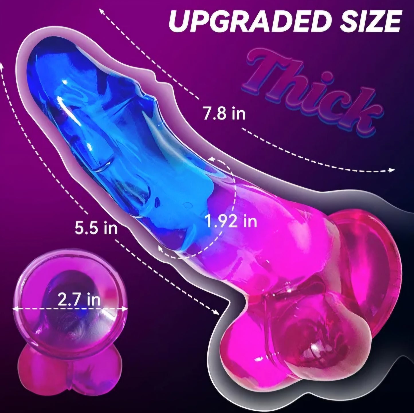 Realistic Dildo Sex Toys for Women and Couples, 7.8 Inch
Realistic Texture, Suitable for Beginners, Curved Design, Strong Suction Cup, Hands-free Play, Discreet Packaging AMA