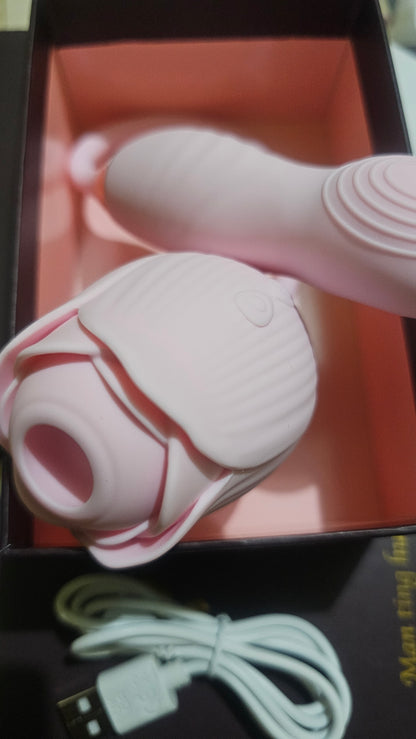 Rose Vibrator Sex Stimulator for Women Sucking Clitoris Stimulator Mimic Finger Wiggling G-Spot Dildo Massager Adults Sex Toys