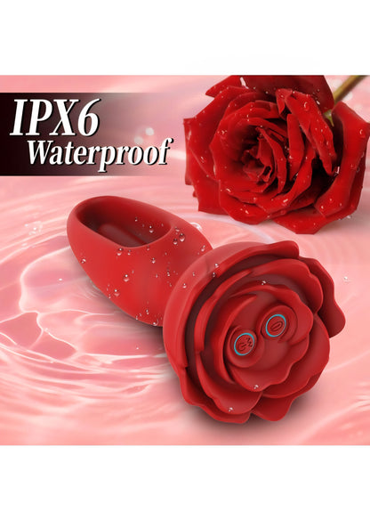 Rose Sex Toys Flapping Anal Vibrators Prostate Massager, Vibrating Anal Plug with 10 Flapping & Vibration Modes, Remote Control G-spot Anal Toys Butt Plug Adult Sex Toys for Women Men Couple