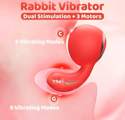 Clitoral and G Spot Sex Toys for Clit G Spot Stimulation, Adult Sex Toys with 5 Mode on C Spot and 8 Modes on G Spot Clitoris Stimulator for Women and Couple