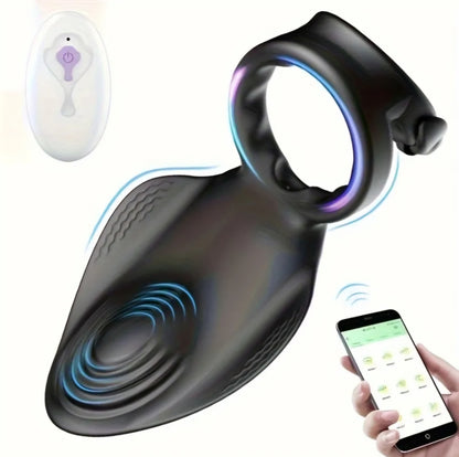 Dual-Action App-Controlled Vibrating Performance Ring