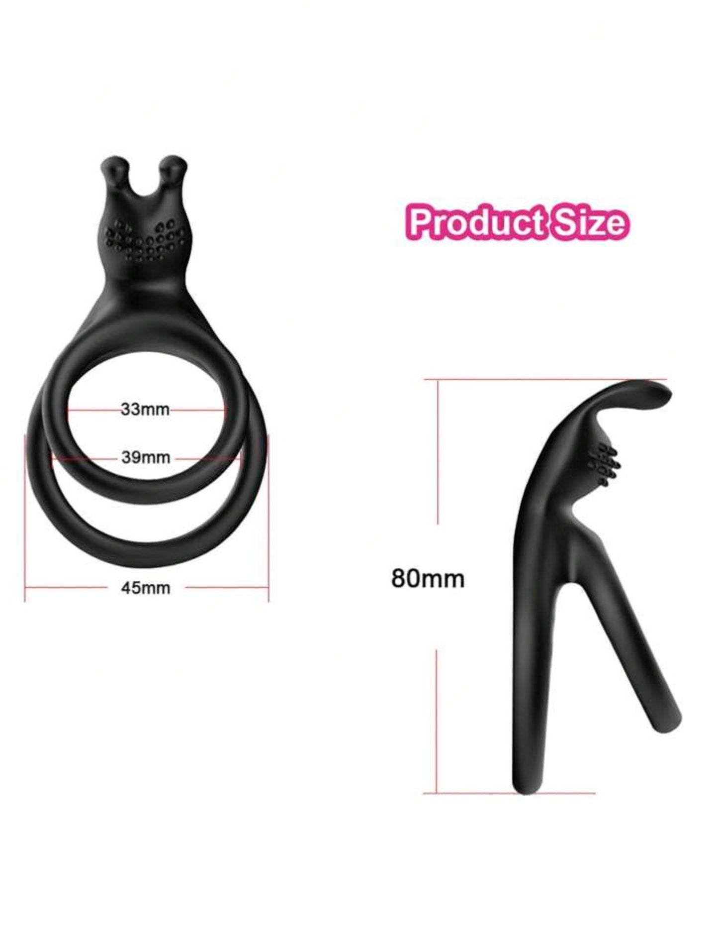 Double Silicone Penis Ring (Non Vibrating)