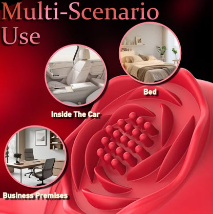 App-Controlled Rose Vibrating Ring – Dual Stimulation Cock Ring & Clitoral Stimulator for Couples