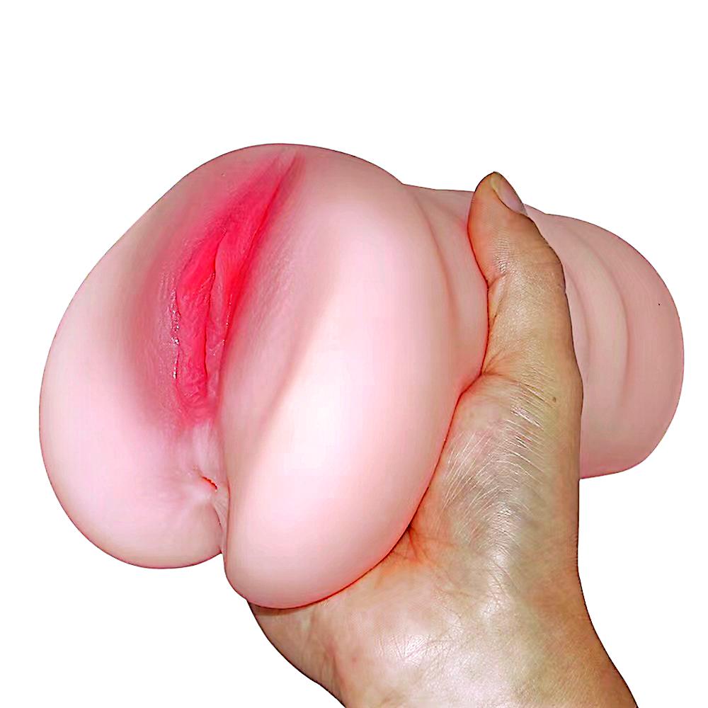Dual-Channel Realistic Excellence Stroker - Anatomical Vagina & Anus Pocket Pussy Masturbator Vagina Anus
