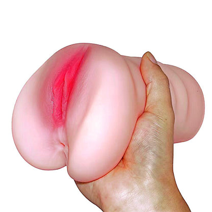 Dual-Channel Realistic Excellence Stroker - Anatomical Vagina & Anus Pocket Pussy Masturbator Vagina Anus
