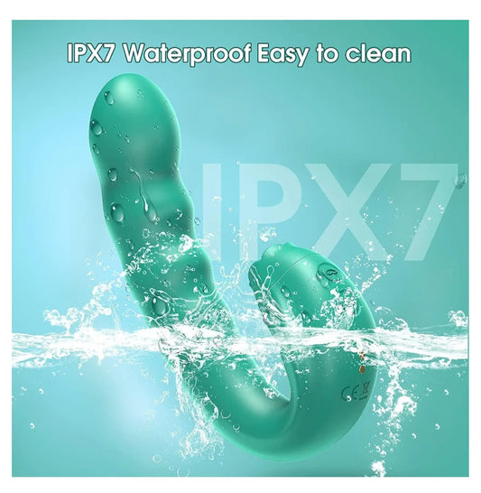 Rotating Vibrator Licking Sex Toys, 3 in 1 Clitorals Stimulator G Spot Vibrator with Rotating Head & Vibrating Tongue Support 10 Modes, Vibrating Dildos Adult Toys for Women Couples