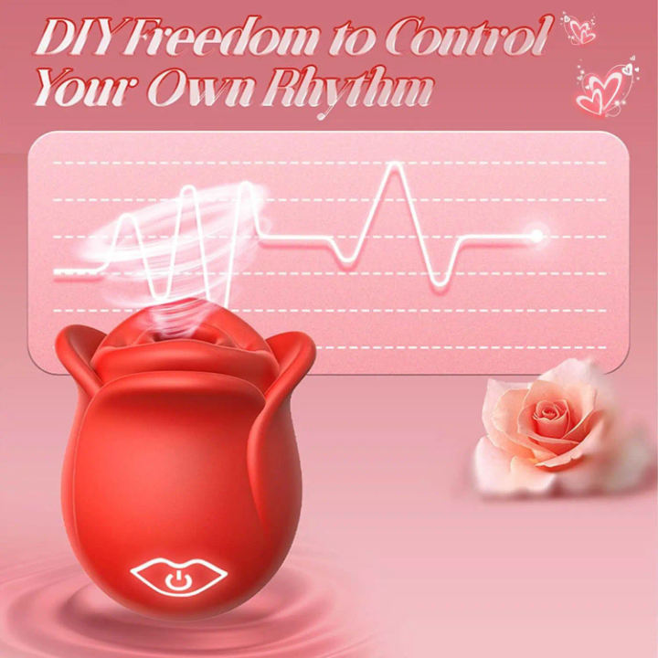 App-Controlled Rose Sucking Vibrator – Waterproof Magnetic Rechargeable Oral Stimulator with Custom DIY Rhythm Modes (Available June 13th)