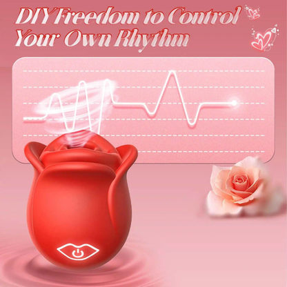 App-Controlled Rose Sucking Vibrator – Waterproof Magnetic Rechargeable Oral Stimulator with Custom DIY Rhythm Modes (Available June 13th)