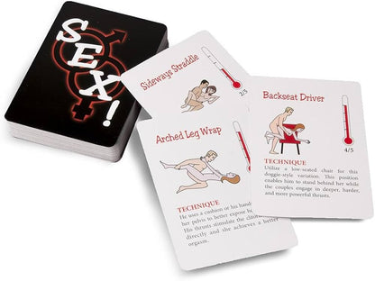 A Year of Sex! Sexual Position Card Game Foreplay Fun Sex Games Kama Sutra for Adults. Adult Sex Games, Fetish, Fantasy, Gifts