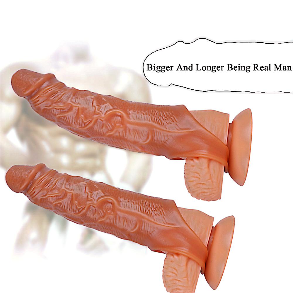 6.3 Inch Enhanced Performance Textured Penis Sleeve Realistic Cock Sleeve