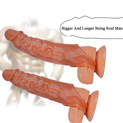 6.3 Inch Enhanced Performance Textured Penis Sleeve Realistic Cock Sleeve