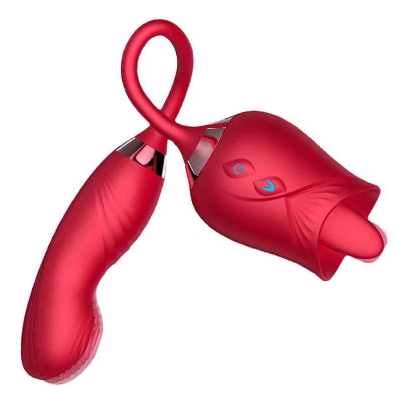 Licking Rose Finger design G-spot Vibrator