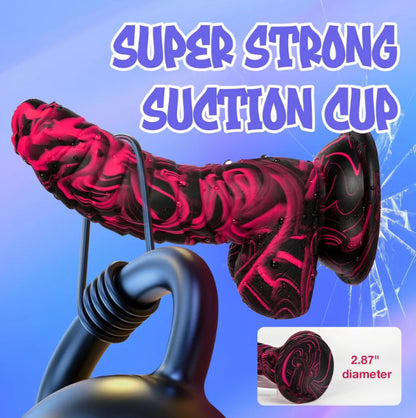 Sex Toys Realistic Dildo for Adults, 7.16 Inch Blowjob Silicone Thick Monster Dildos with Strong Suction Cup, G Spot Clitoral Vagina Anal Toy for Women Men Couples