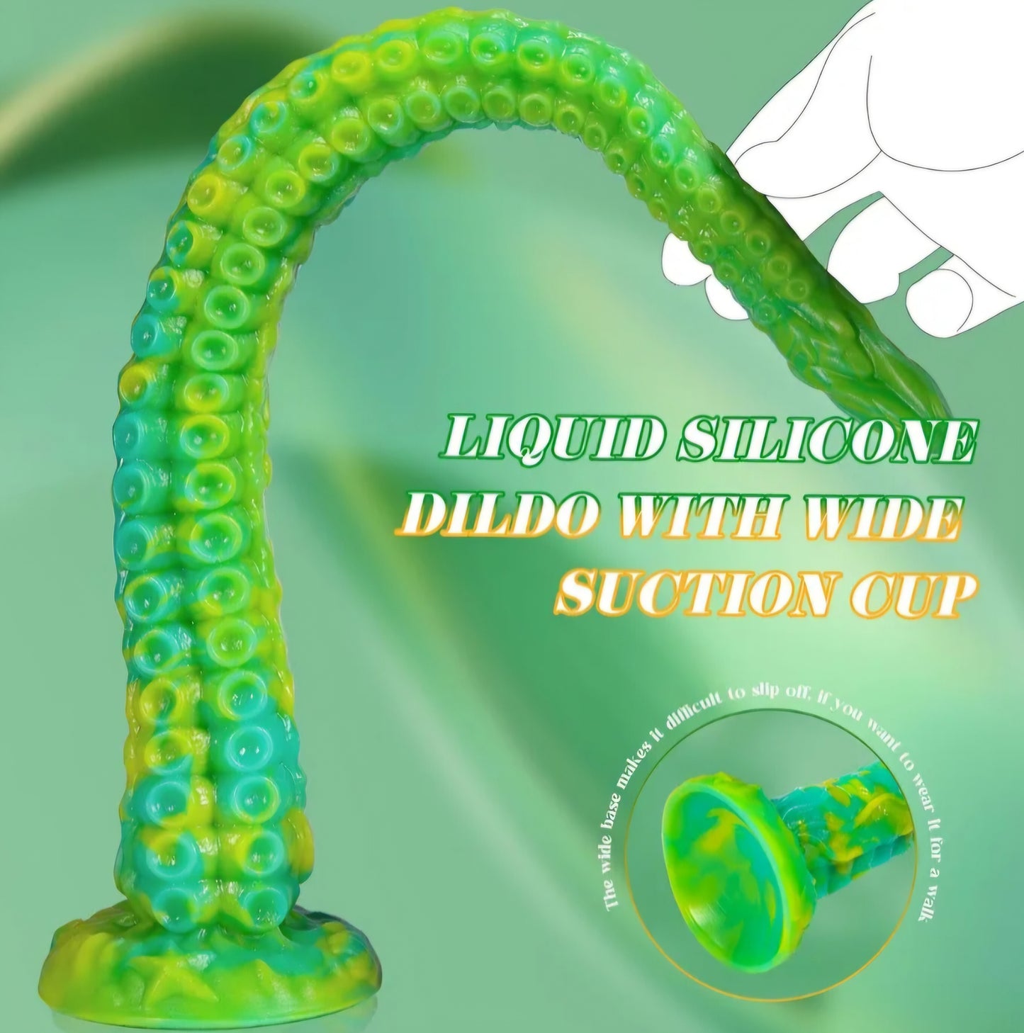 Tentacle Dildo Anal Sex Toys - 13" Long Anal Dildo Butt Plug with Strong Suction Cup, Silicone Octopus Anal Toys G Spot Dildo & Prostate Massager Adult Sex Toy for Men & Women