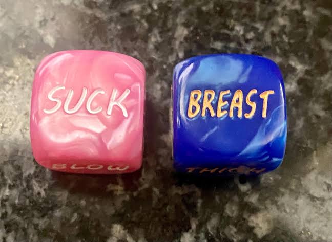 Two piece dice set, action & body part
