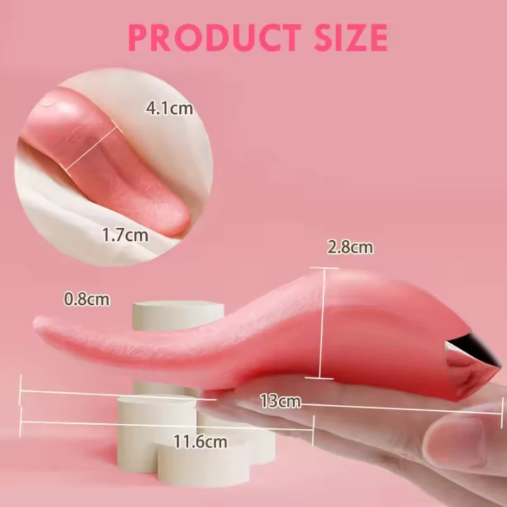 Realistic Tongue Licking Vibrator – 10 Frequencies of Targeted Pleasure
