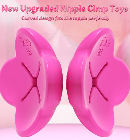 Nipple Toys Clamps Vibrator – Adult Sex Toys APP Remote Control with 9 Vibration Modes, BDSM Nipple Vibrators, Adult Toys for Women Sexual Pleasure Tools for Women Couples Sex Toys