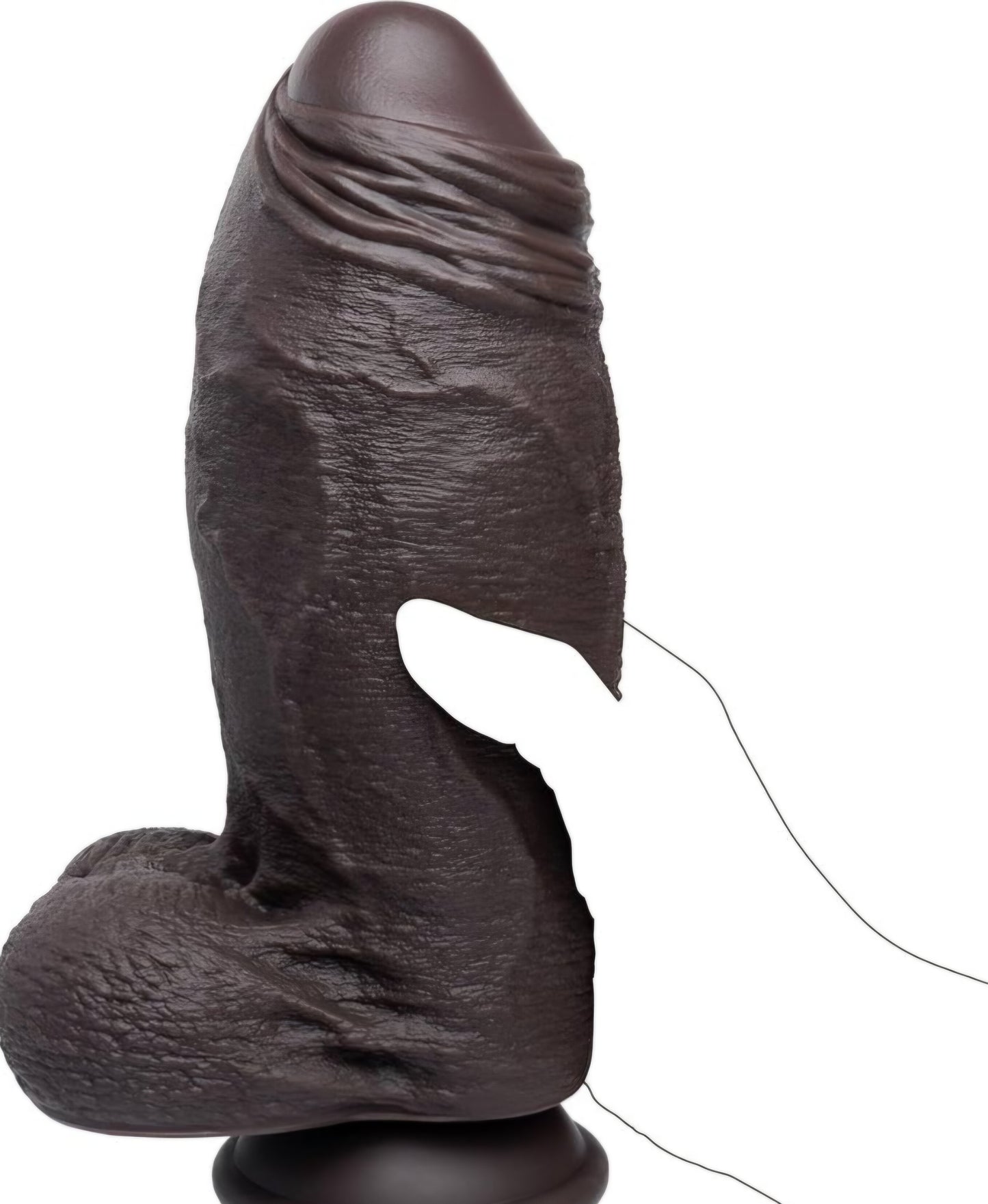 3" Diameter XXL Uncut Dildo - 9.3'' Girth Huge Big Black Thick Dildo with Strong Suction Cup,Giant Massive Girth Dildos for Anal & Vaginal Play, Real Skin Fake Penis G-Spot Stimulation Adult Sex Toys