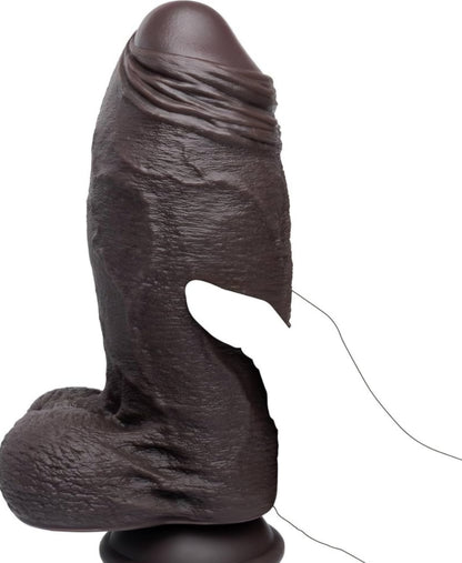 3" Diameter XXL Uncut Dildo - 9.3'' Girth Huge Big Black Thick Dildo with Strong Suction Cup,Giant Massive Girth Dildos for Anal & Vaginal Play, Real Skin Fake Penis G-Spot Stimulation Adult Sex Toys