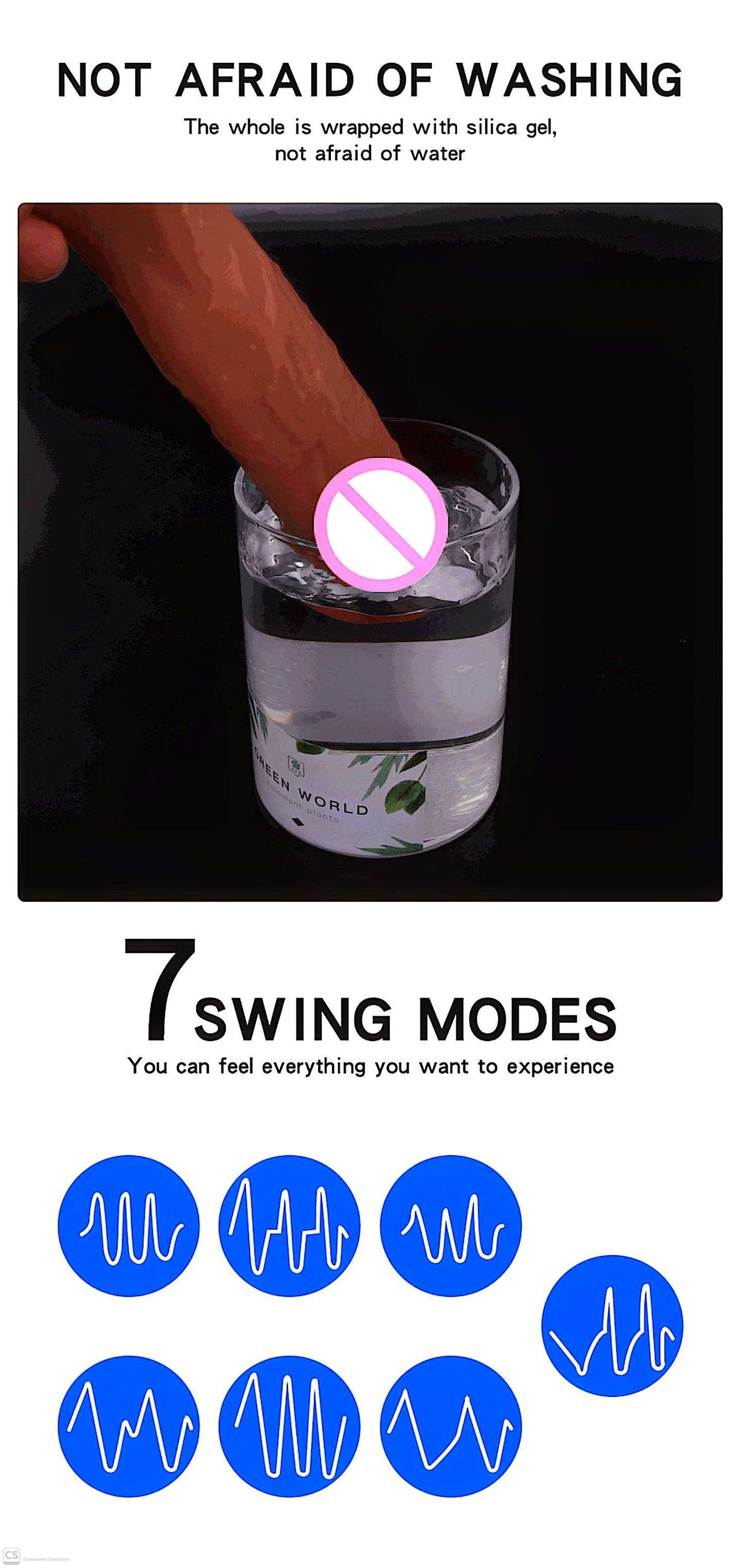 9 Inch Vibrating Thrusting Rotating Dildo with Clit Licker Licking Tongue