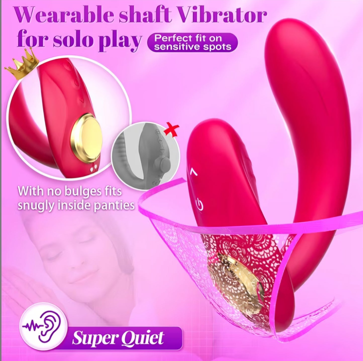 Strapless Strap on Dildo Sex Toys - Double Ended Anal Dildo Detachable Wearable G-Spot Vibrator with Remote Control,Finger Design Vibrating Butt Plug Adult Toys for Women Lesbians & Couples