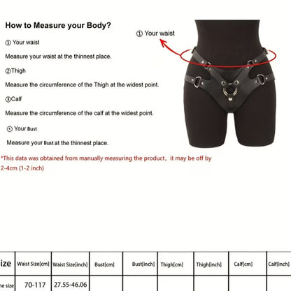 Adjustable PU Leather Strapon Harness Belt – Sexy Rave Festival & Lingerie Body Harness for Women