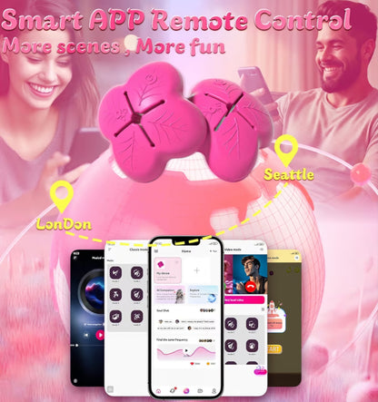 Nipple Toys Clamps Vibrator – Adult Sex Toys APP Remote Control with 9 Vibration Modes, BDSM Nipple Vibrators, Adult Toys for Women Sexual Pleasure Tools for Women Couples Sex Toys