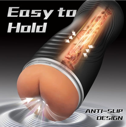 Anal Male Masturbator Cup Sex Toys for Men, Realistic Anal Sex with 8.5in Depth Pocket Pussy Stroker, Man Masturbation Cup for Penis Stimulator, Portable Pocket Pussies Ass for Blowjob Sex Machine