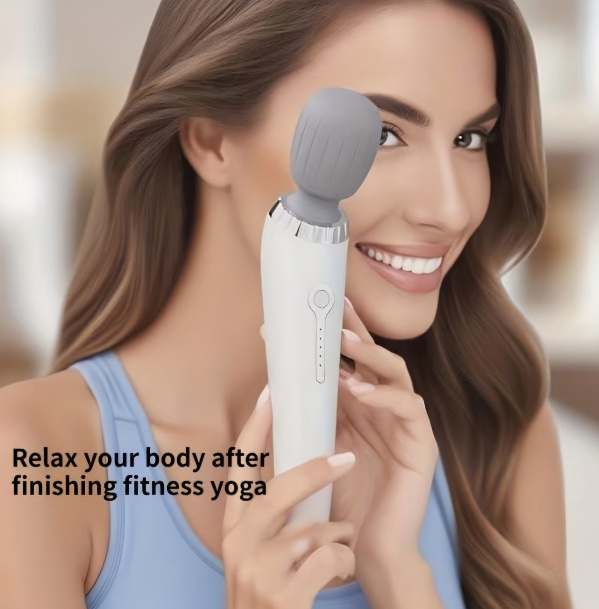 Portable Electric Wand Massager – USB Rechargeable High-Frequency Personal Body Massager for Neck, Back & Muscle Relaxation