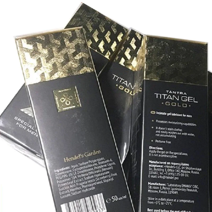 Titan Gel Gold – Moisturizing and Refreshing Special Gel for Men 50mls