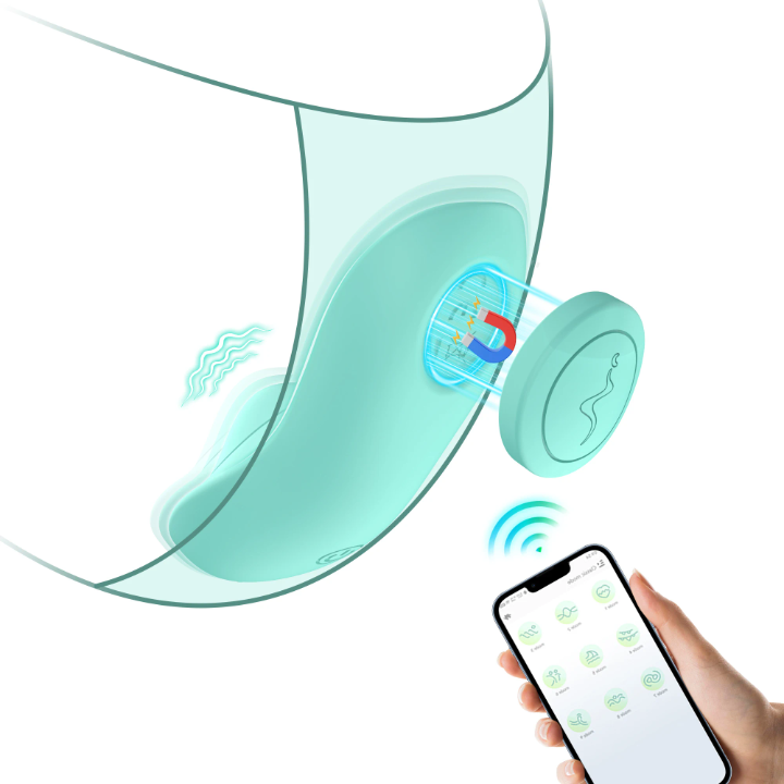App Controlled Magnetic Snap Panty Vibrator for Public Wear/Play