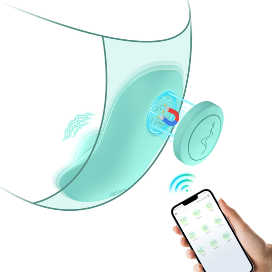 App Controlled Magnetic Snap Panty Vibrator for Public Wear/Play