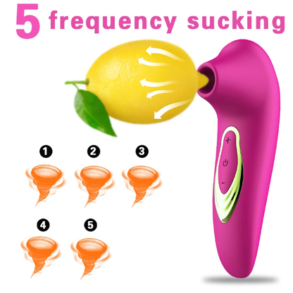 Clitoral & Nipple Sucking Vibrator – 5 Frequency Suction Modes