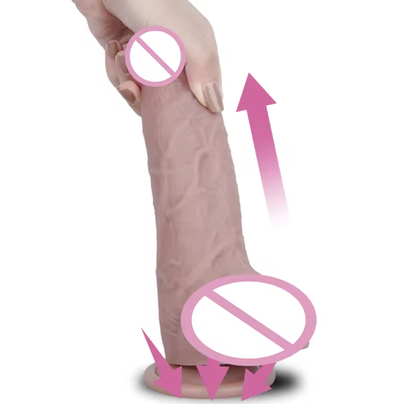 Ultra-Realistic Thick Boy Silicone Dildo with Strong Suction Cup Base – 8.26 x 1.96 Inches