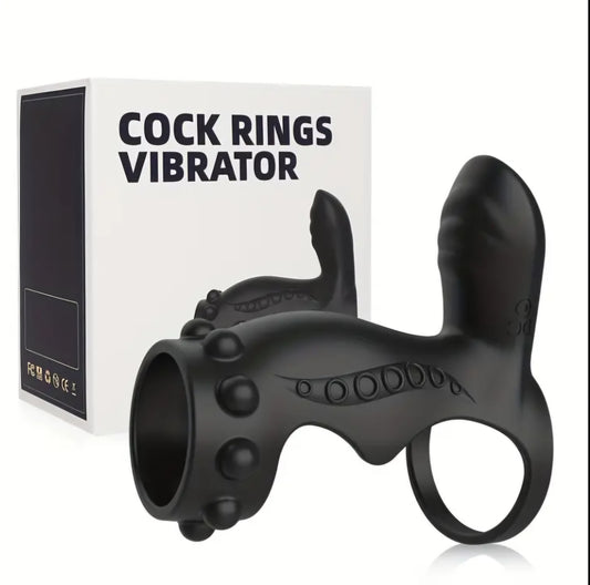 4-in-1 Vibration Rooster Ring Couple Toy Cock Ring, Penis Ring