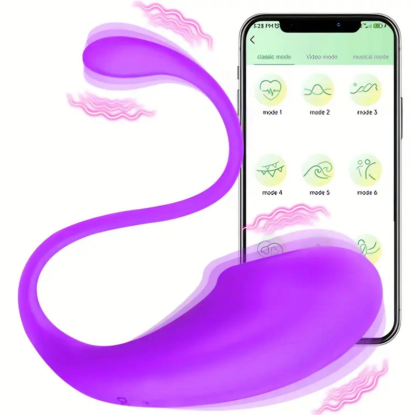 App Controlled Wearable/ Insertable Panty Vibrator, USB Rechargeable