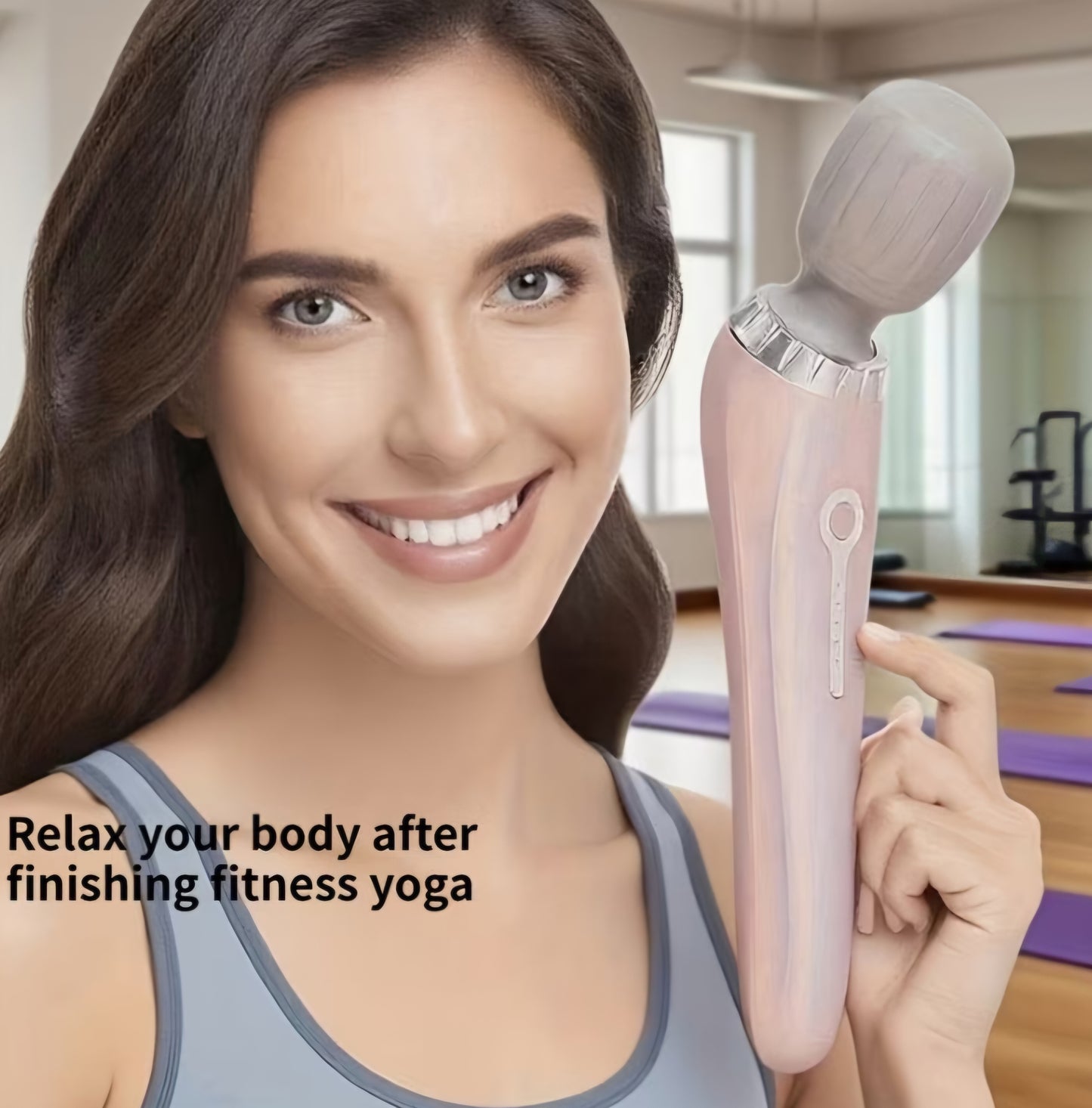 Portable Electric Wand Massager – USB Rechargeable High-Frequency Personal Body Massager for Neck, Back & Muscle Relaxation