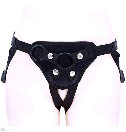 Realistic Silicone Strap-On 7.48 Inch Dildo – Flexible Curved Design with Adjustable Harness