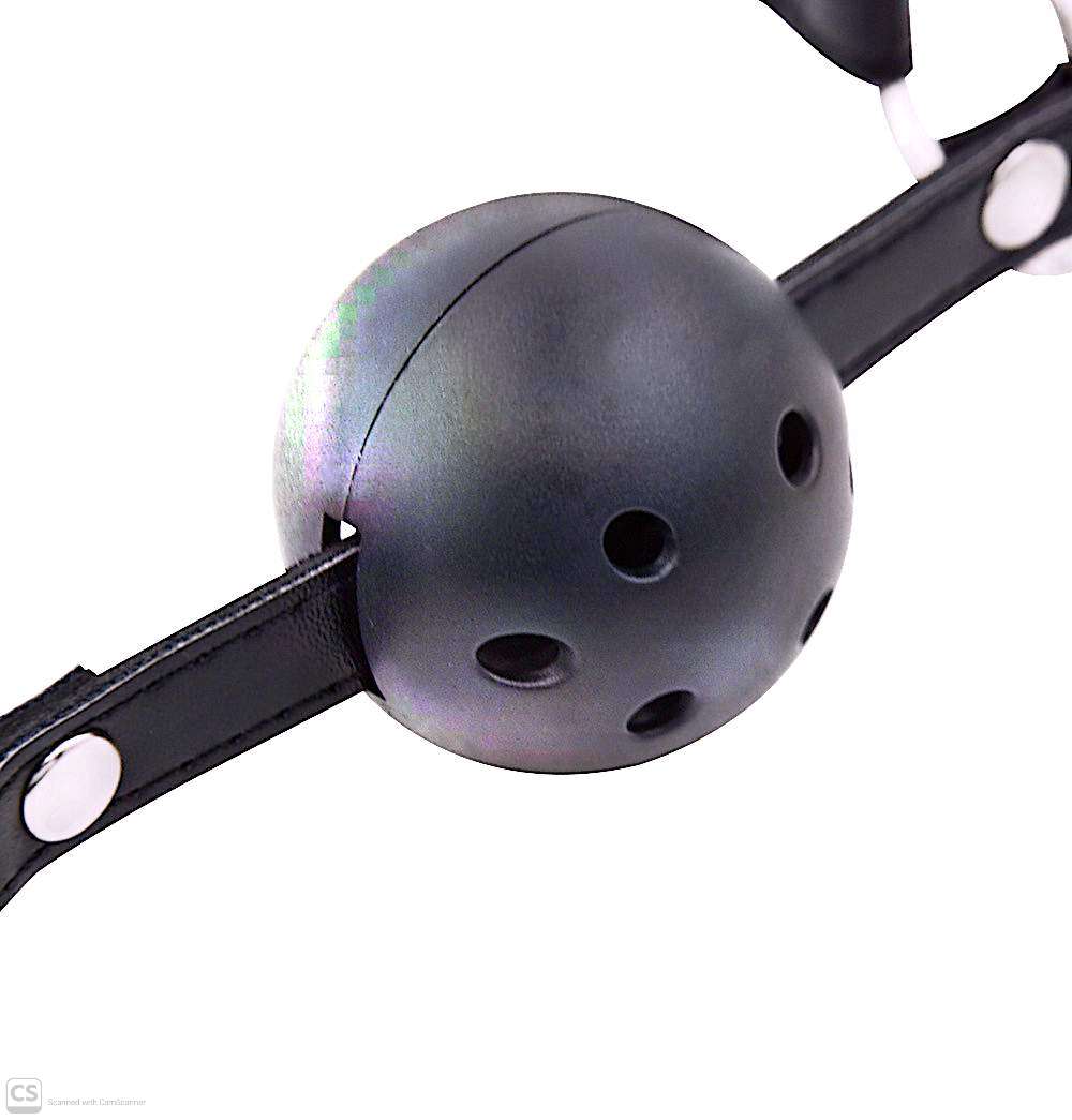 2-in-1 Leather Ball Gag & Nipple Clamps Set – Premium Adult Restraints