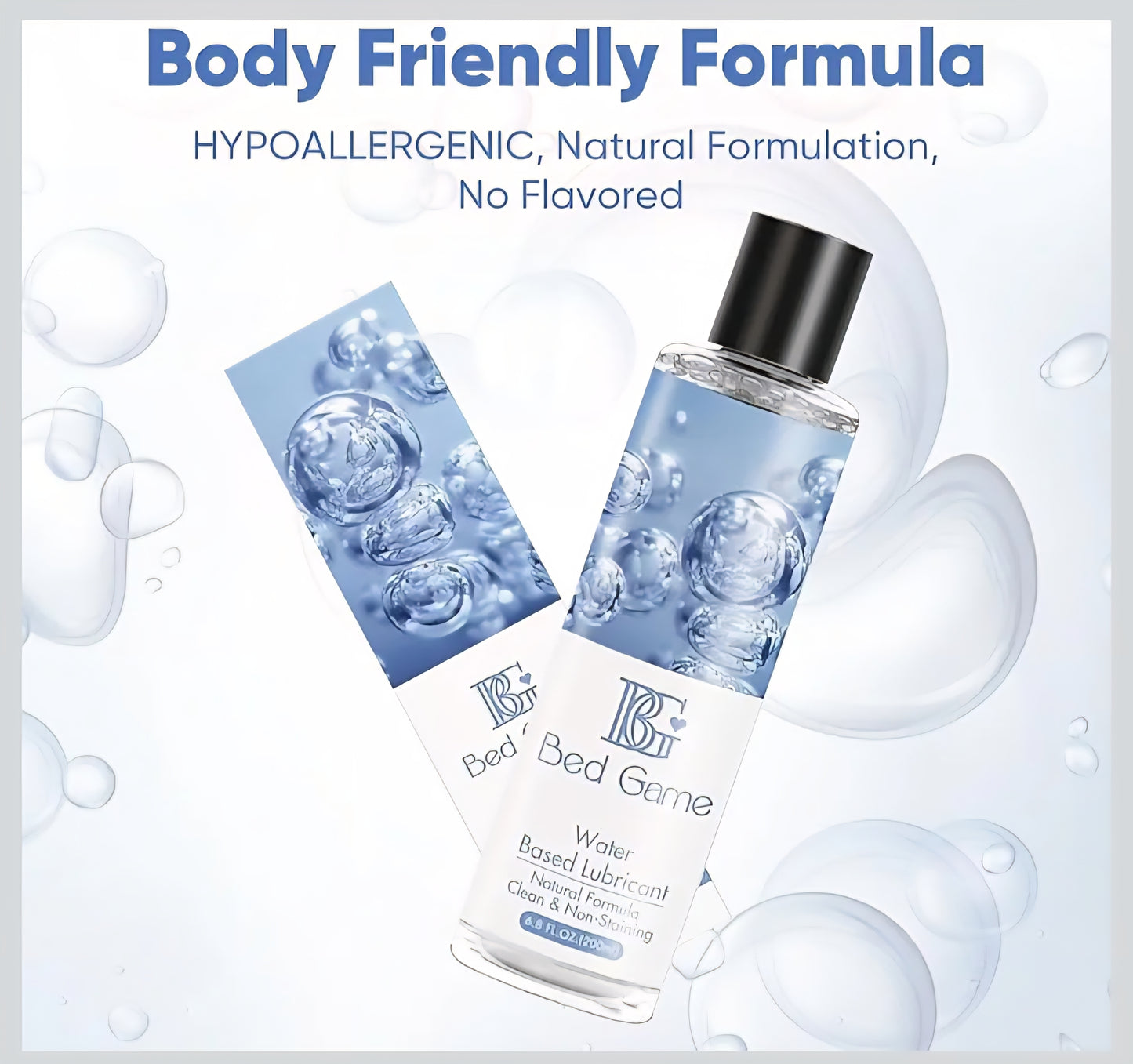 Water-Based Mojito Flavored Lubricant Personal Lube for Men, Women, and Couples, Massage Gel PH Balanced Massage Oil with Non-Sticky Natural Travel Sized Lube - 6.8 Fl Oz