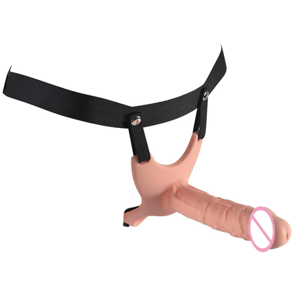 6.3 Inch Hollow Strap on Dildo for Men and Couples, Harness Strap on. Penis Cock Sleeve Strap on