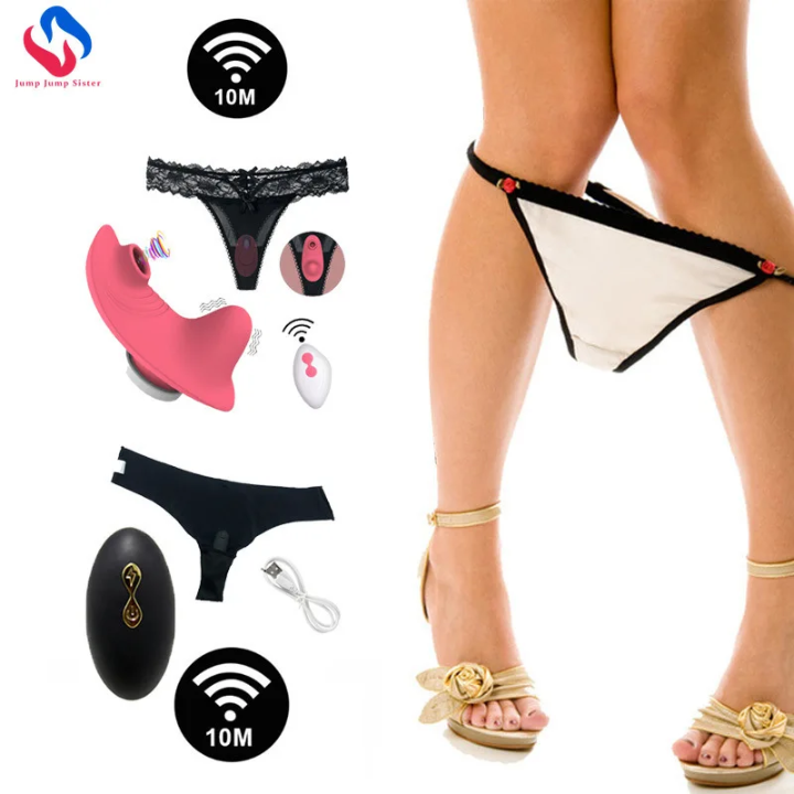 Jump Jump Sister Vibrating and Sucking Panty Wearable Tpy for Female Women Public Wear/Play
