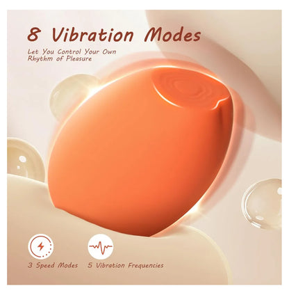 Powder Puff Vibrator Adult Sex Toys for Women - ISEXSE 8 Vibrating Modes Clitoral Vibrators Silicone Mini Nipple G Spot Stimulator Toy, Rechargeable Quiet Clit Vibrator Female Sex Toys for Couples Adult Toys
