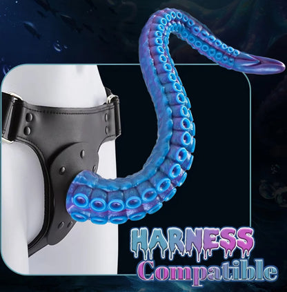 XL Tentacle Dildo Anal Sex Toys - 22.5'' Monster Long Anal Dildos for G Spot & P Spot Stimulation, Silicone Octopus Dildo Fantasy Dildos Anal Butt Plug Prostate Massager Adult Sex Toy for Men & Women FL LB