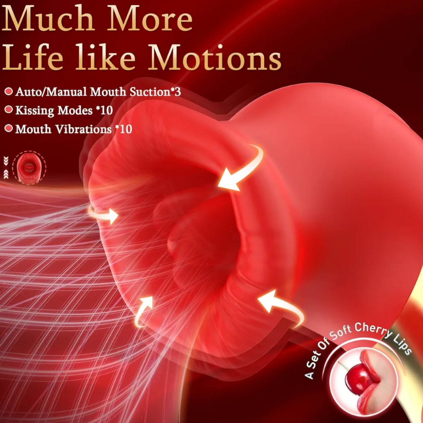 Vibrator Sex Toys for Women,3-in-1 Clit Sucker Adult Toys with APP Control 10 Sucking & Licking Modes for Women Clitoral Nipple,Rose Toy Couples Sex Toy G-Spot Vibrators,Adult Sex Toys & Games (Red)