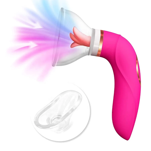 Clitoral Sucking Vibrator Sex Toys with 8 Sucking Modes and 5 Licking Tongue Vibrations, G-spot Nipples Clitoral Vagina Stimulator Rechargeable Adult Toy for Women Couples