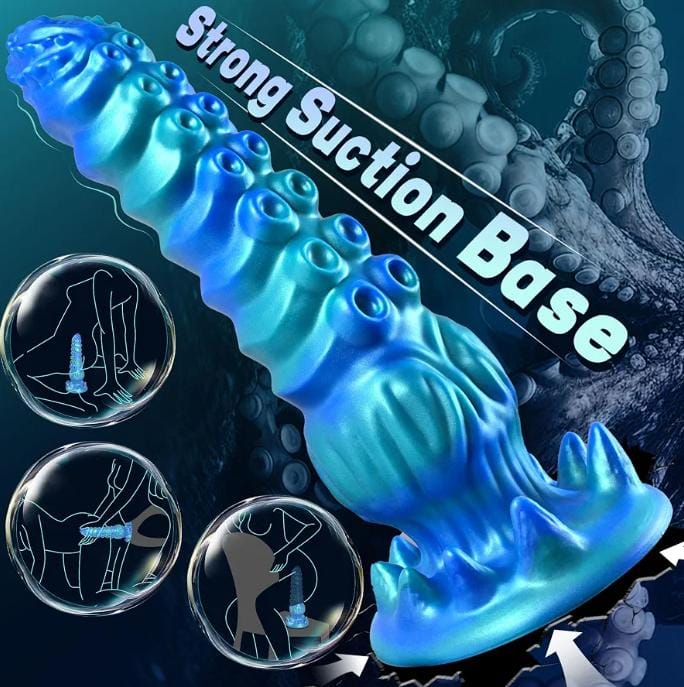 9.7in Huge Monster Tentacle Dildo, Big Fantasy Alien Knot Dildos
Thick Silicone Ribbed Dildo, Strong Suction Cup for G Spot & P Spot, Large Octopus Dildo, Anal Sex Toys for Women Men Couples