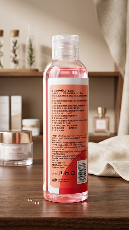 Water-Soluble, Silky-Smooth Personal Lube, Lubricant, Flavored: Watermelon, Strawberry, Cherry, Apple, Banana 200mls/6.8oz